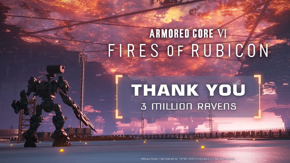 Armored Core VI: Fires of Rubicon konnte über 3 Millionen Einheiten verkaufen