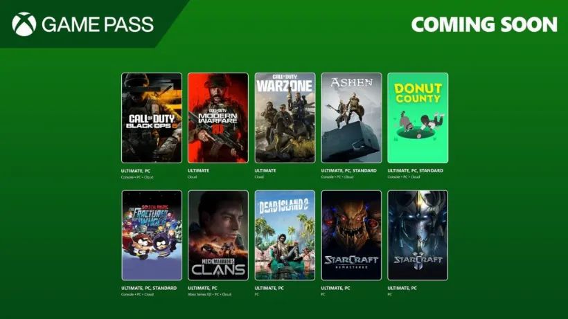 Xbox Game Pass: Die Neuzugänge ab Mitte Oktober 2024